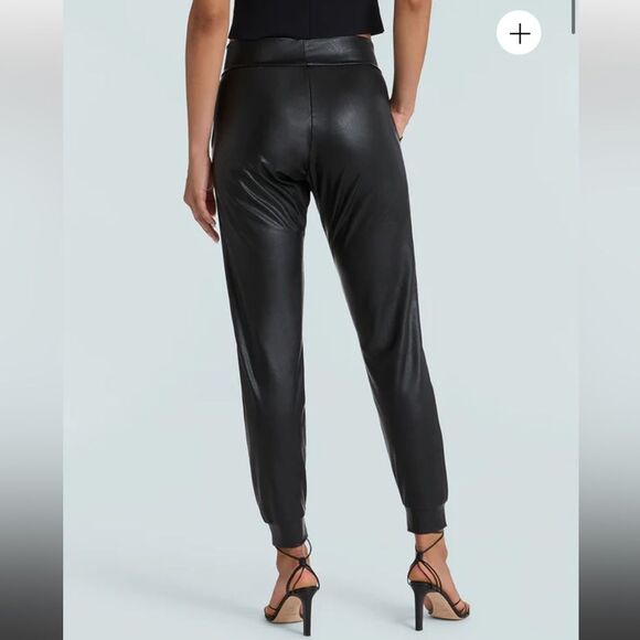 Commando Size XL Faux Leather Jogger Pants Black Closet Staple Baddie‎ Classic - Picture 13 of 14